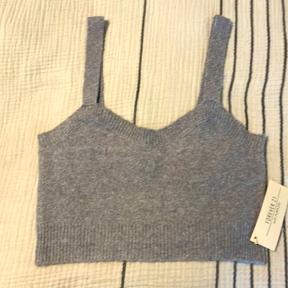 Forever 21 crop sweater tank